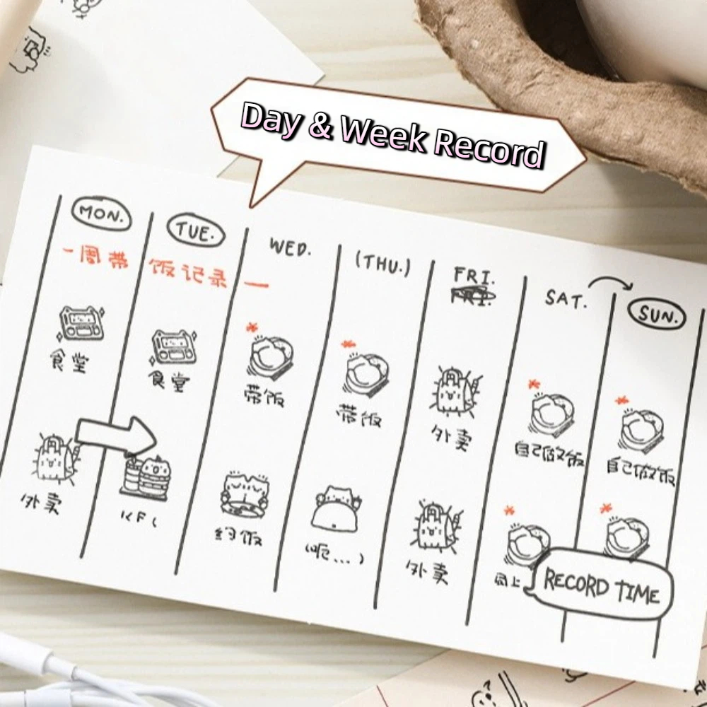 Whiteboard Magnetic - 6pcs Cute Design Cat Emotion Stamp