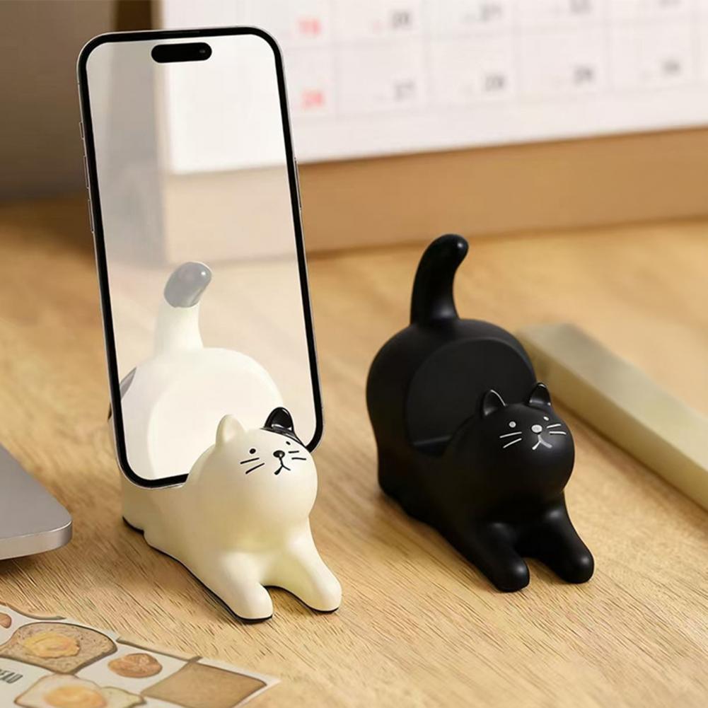Home Office With View - Weighted Phone Stand Cute Cat Phone