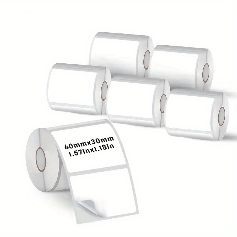 Home Office Printer - 6 Rolls 40x30mm Thermal Label Paper