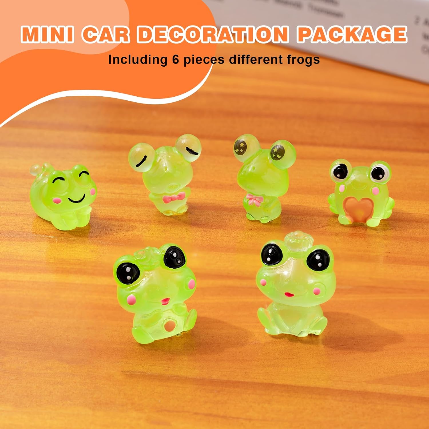 6PCS Fun Luminous Frog Car Das - Home Office With View recension och pris