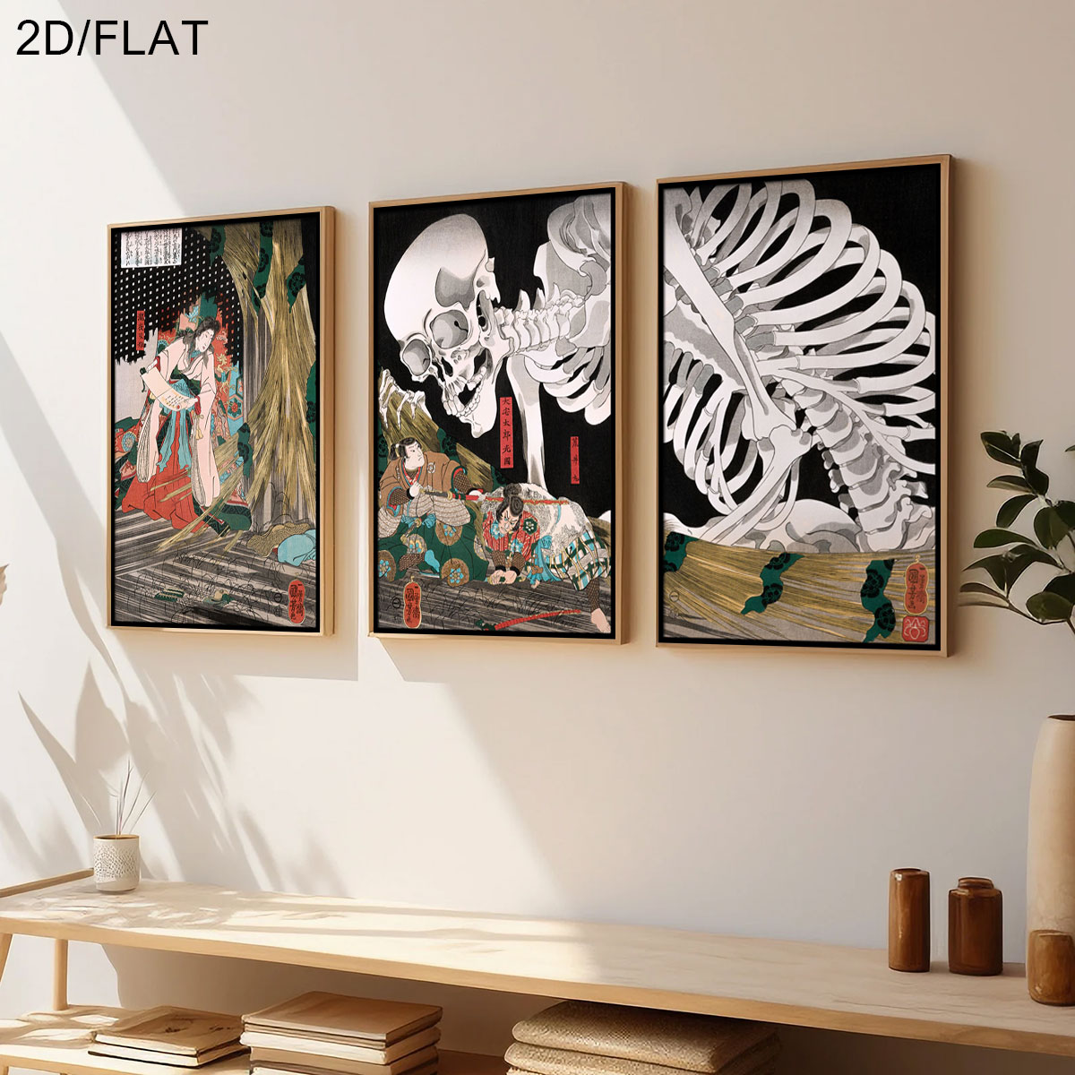 3pcs Retro Japanese Takiyasha  - Home Office Image recension och pris