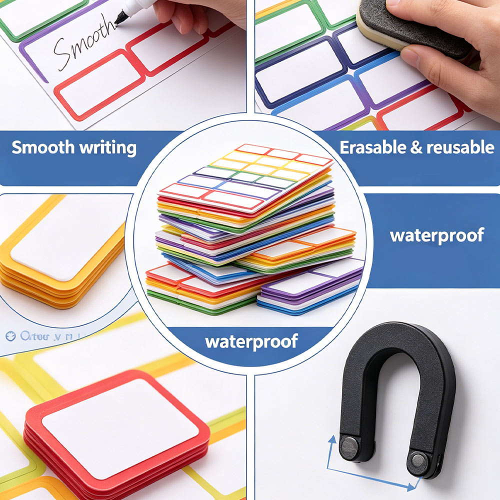 27pcs Durable Erasable Tag Boa - Whiteboard Magnetic recension och pris