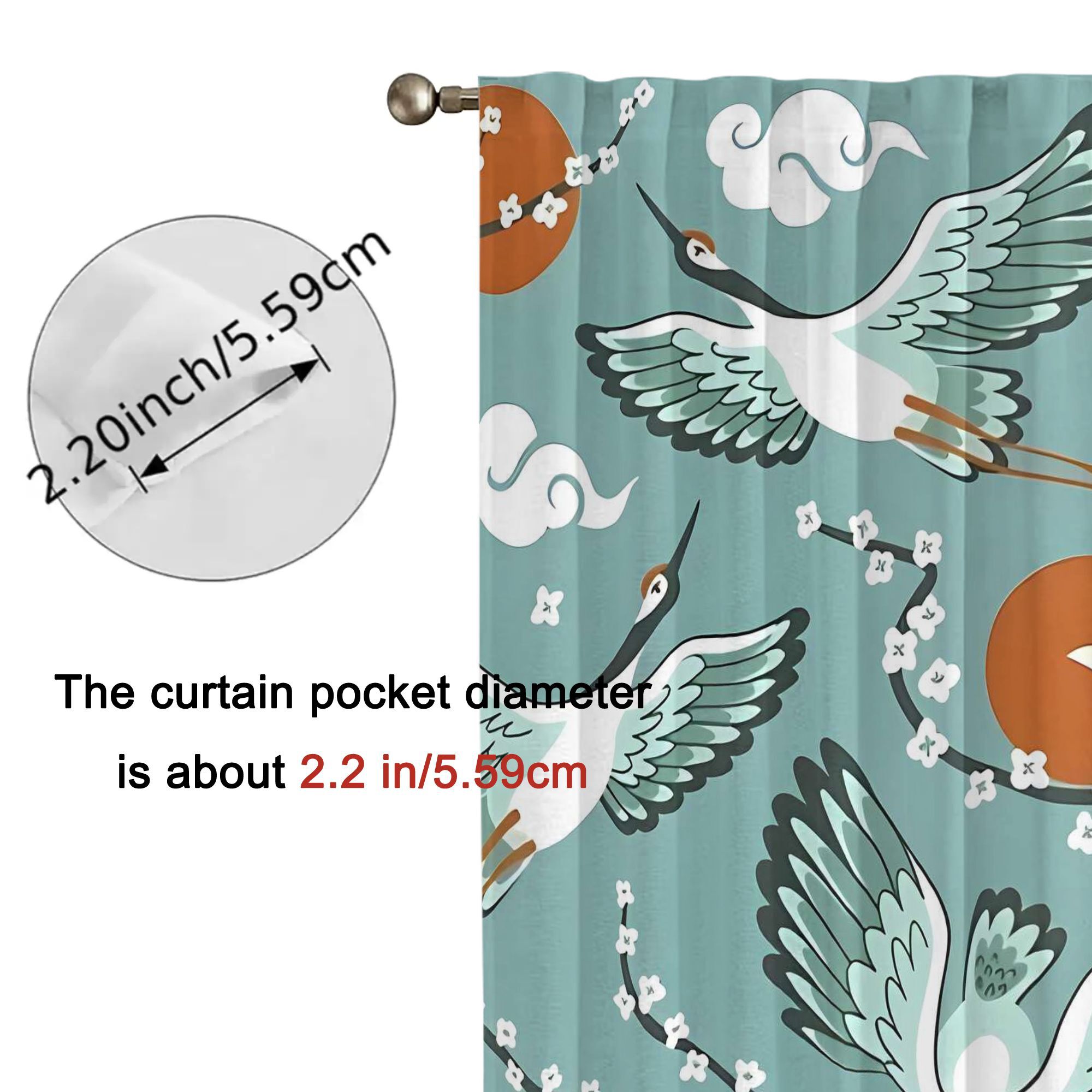 Elegant Teal Watercolor Bird C - Home Office Japandi recension och pris