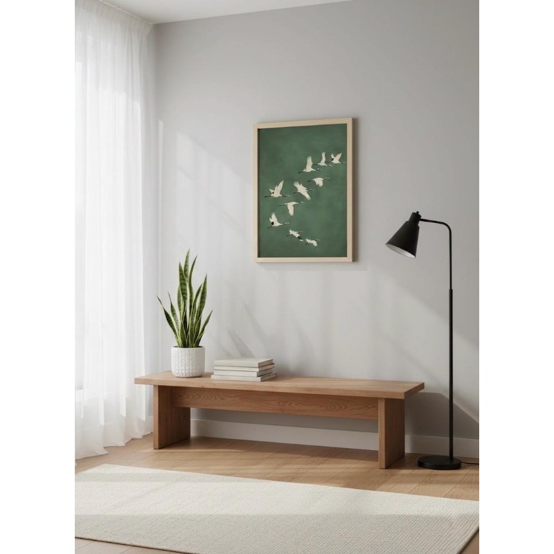 1pc Japandi Crane Vintage Love - Home Office Japandi recension och pris