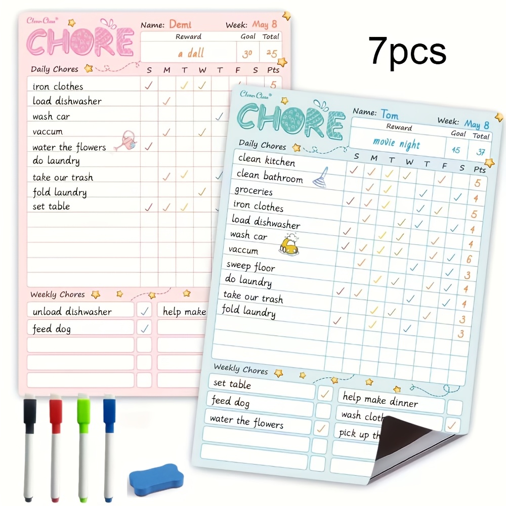 7 magnetic combo set including - Whiteboard Magnetic recension och pris