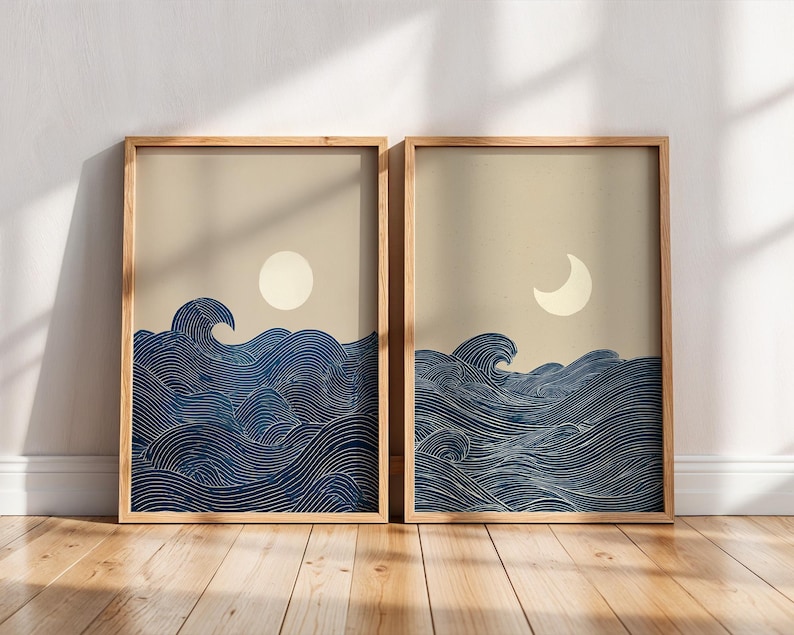 2pcs Japandi Minimalist Moon C - Home Office Japandi recension och pris