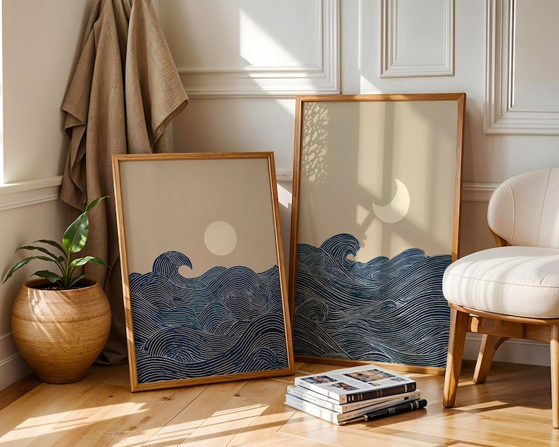 2pcs Japandi Minimalist Moon C - Home Office Japandi recension och pris