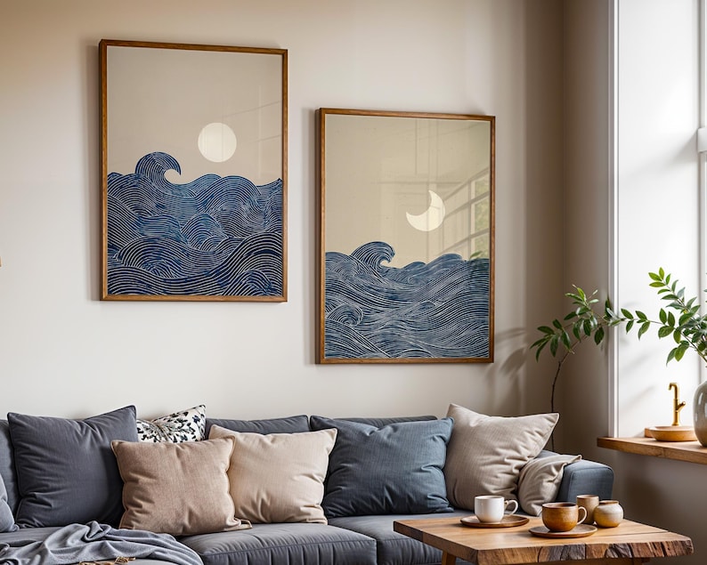 2pcs Japandi Minimalist Moon C - Home Office Japandi recension och pris