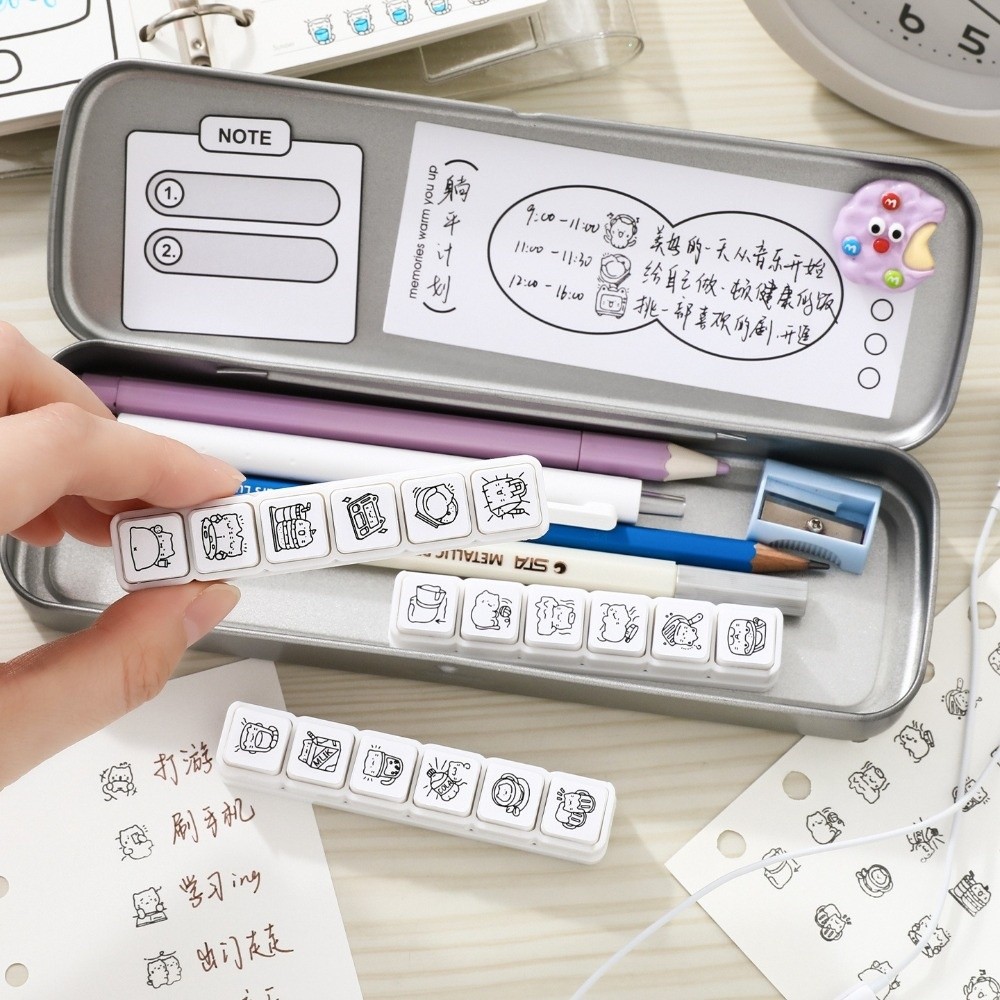 6pcs Cute Design Cat Emotion S - Whiteboard Magnetic recension och pris