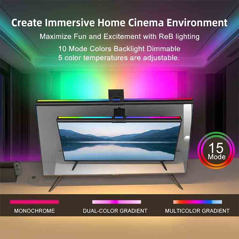 RGB Light 60/80cm Game Atmosph - Home Office Programmer recension och pris
