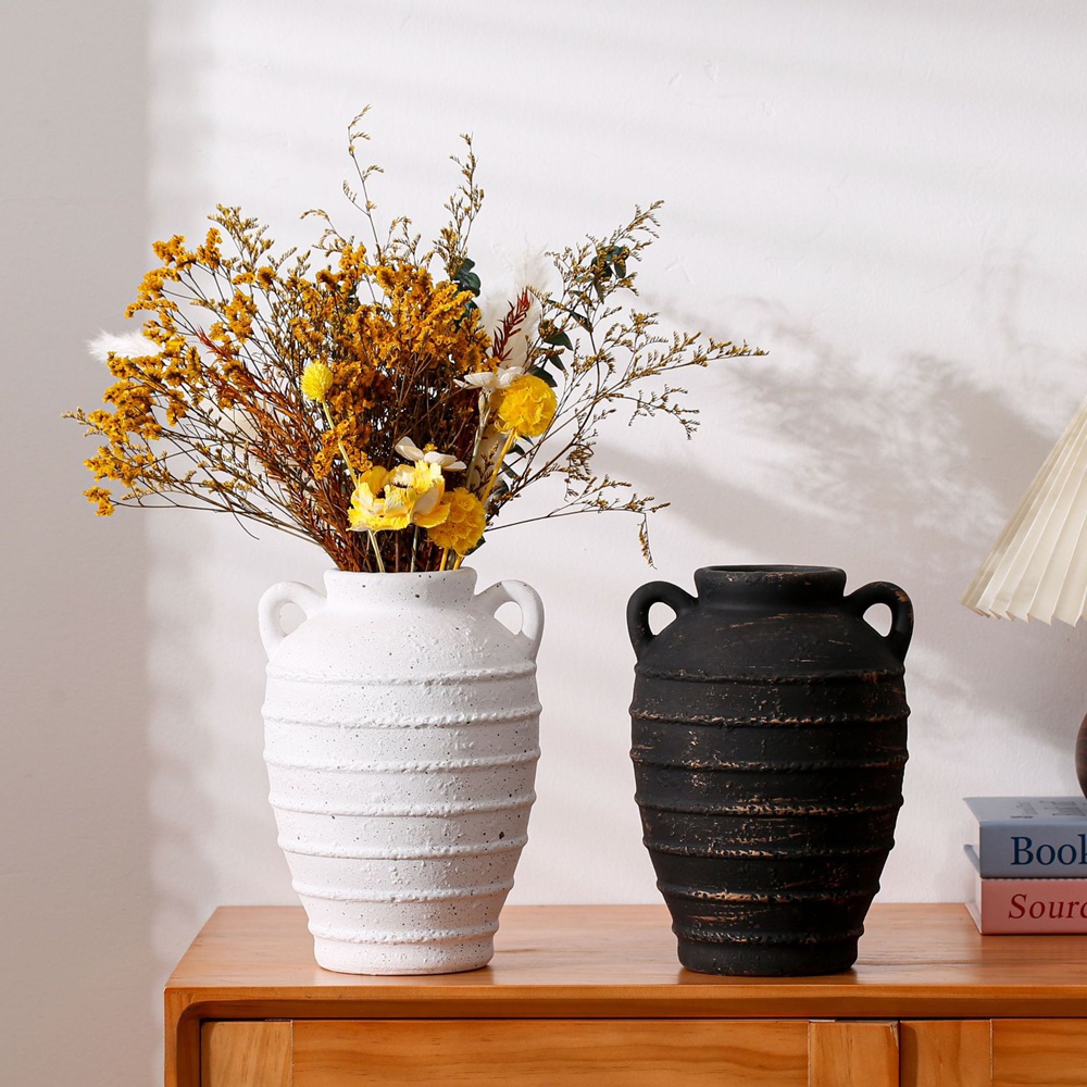 Amphora Ceramic Vase Dried Flo - Home Office Japandi recension och pris
