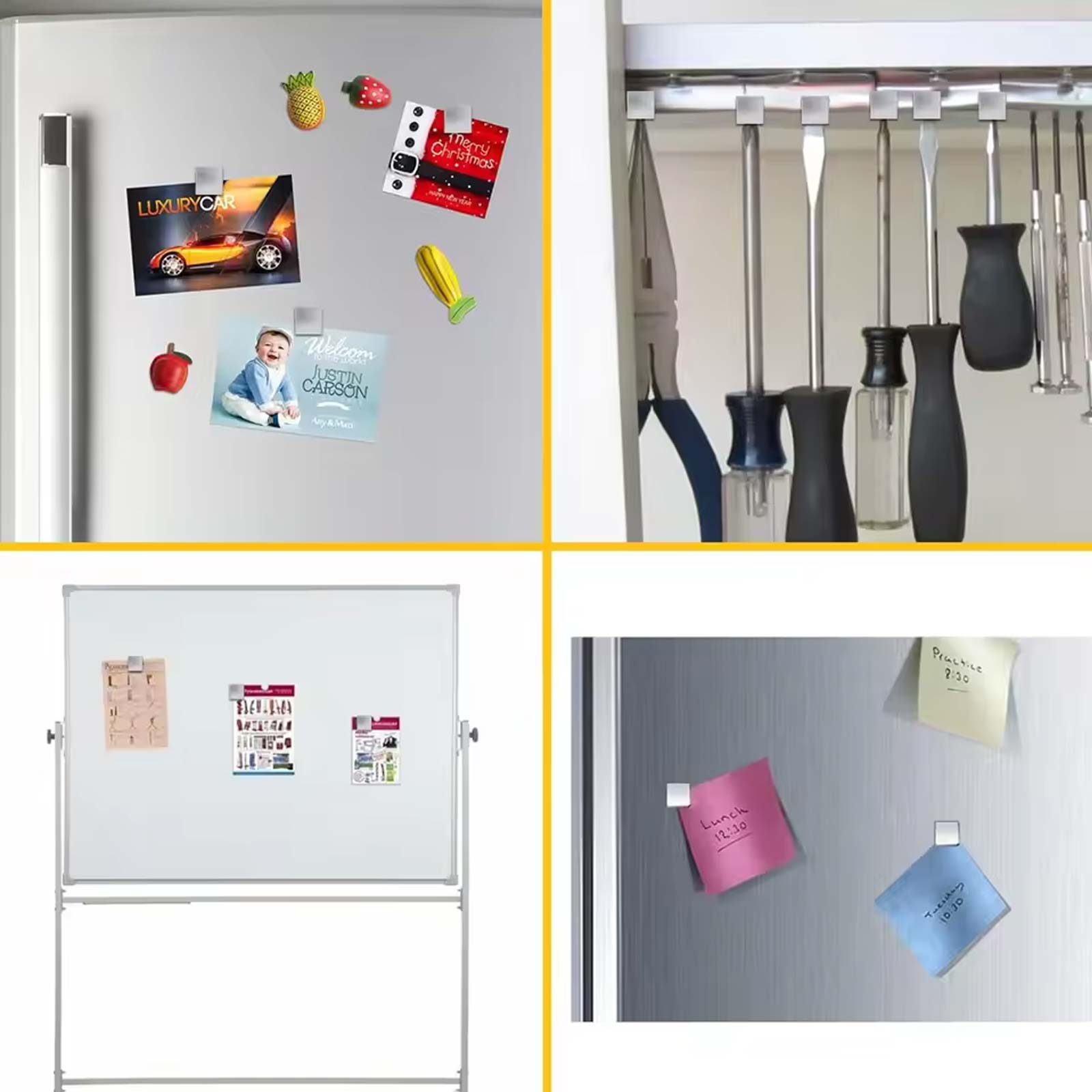 50/100 Pcs Small Square Magnet - Whiteboard Magnetic recension och pris