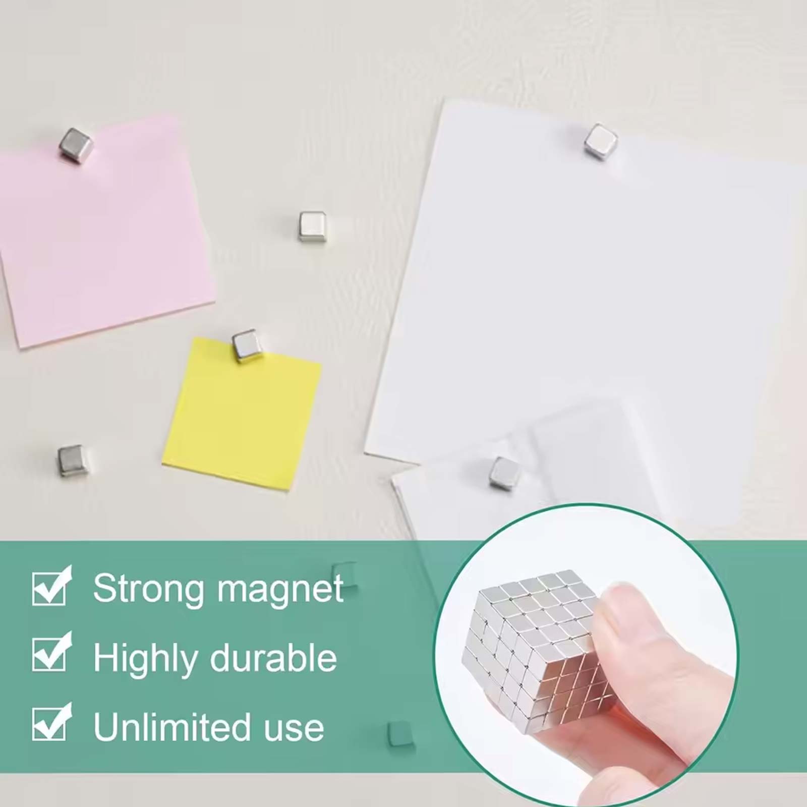 50/100 Pcs Small Square Magnet - Whiteboard Magnetic recension och pris