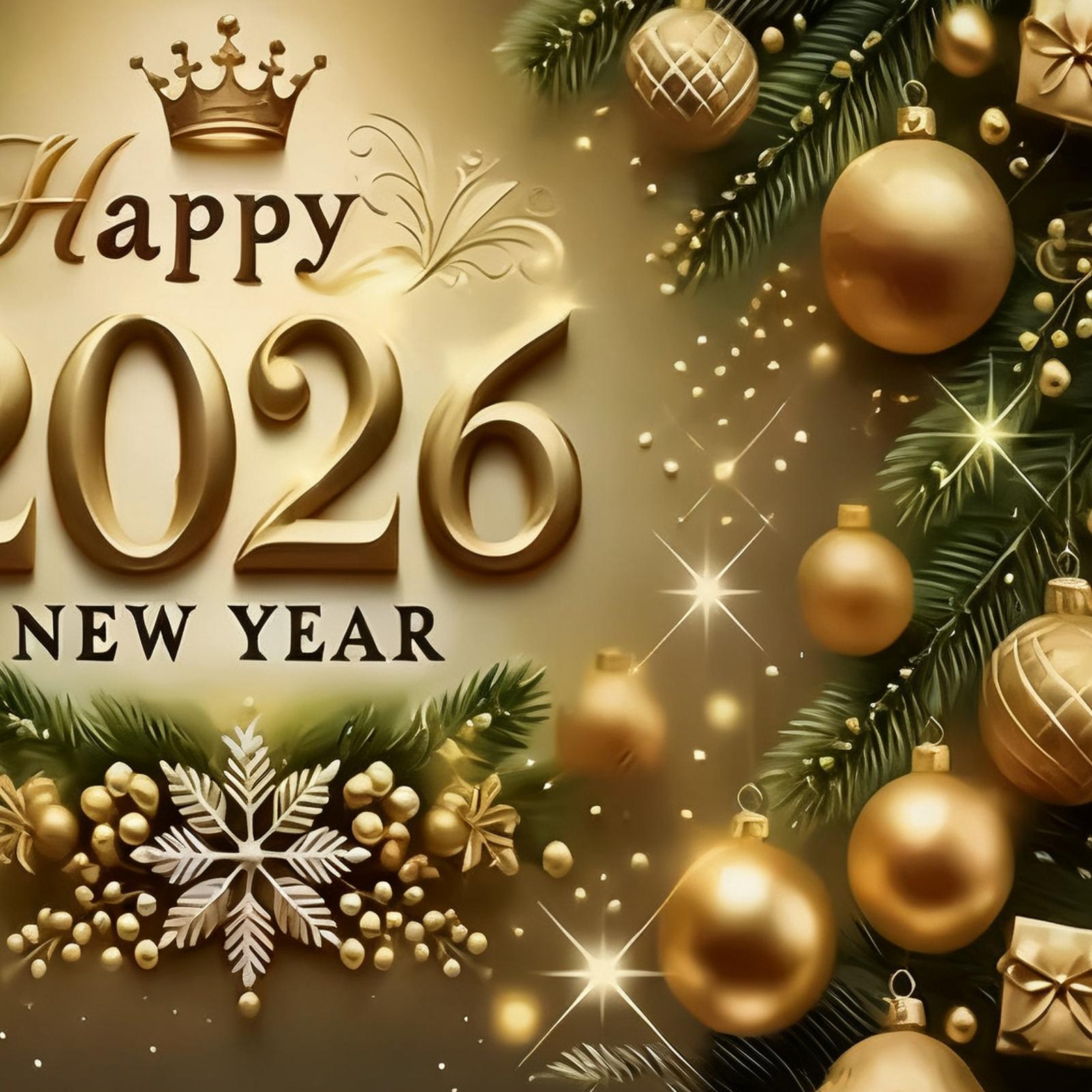Happy New Year Banner 7x5 Ft 2 - Home Office Holidays 2026 recension och pris