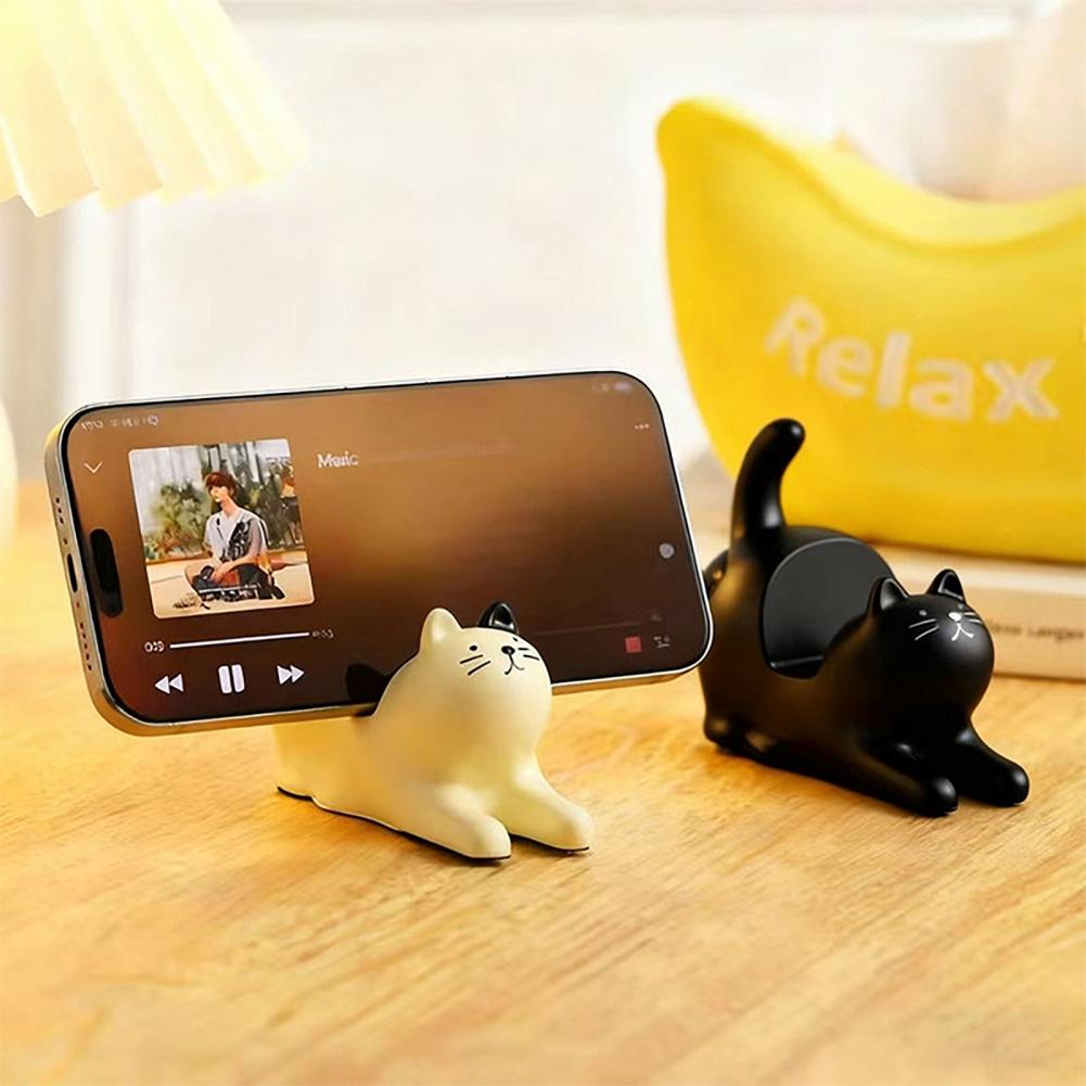 Weighted Phone Stand Cute Cat  - Home Office With View recension och pris