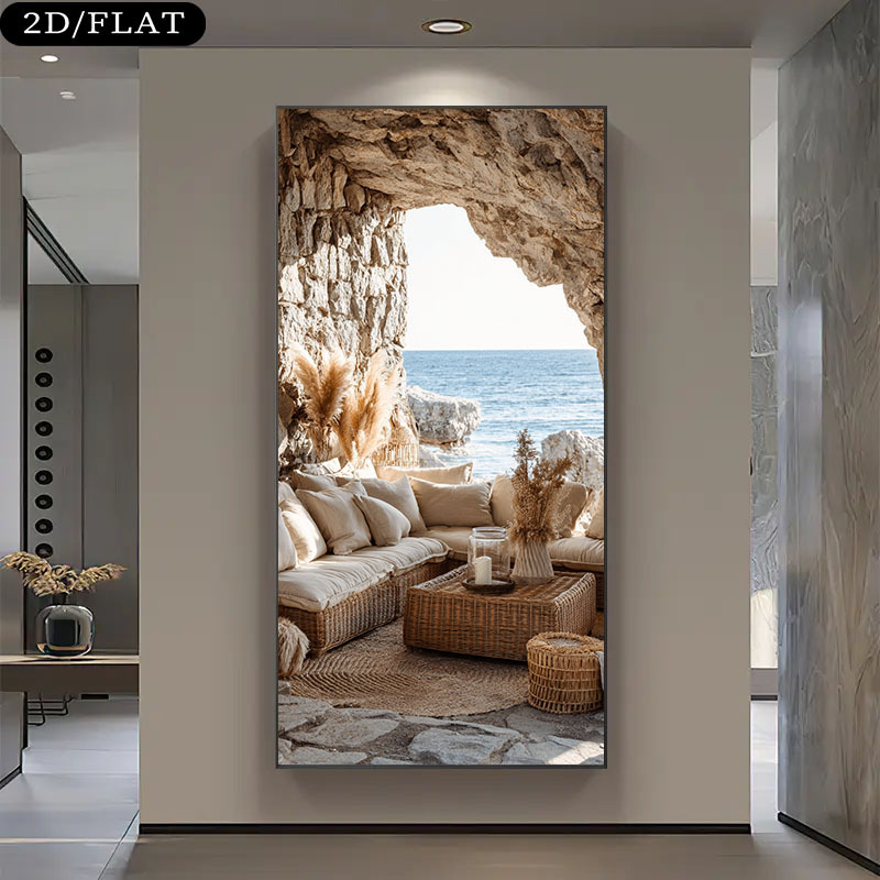 Extra Large Coastal Beach Cave - Home Office With View recension och pris