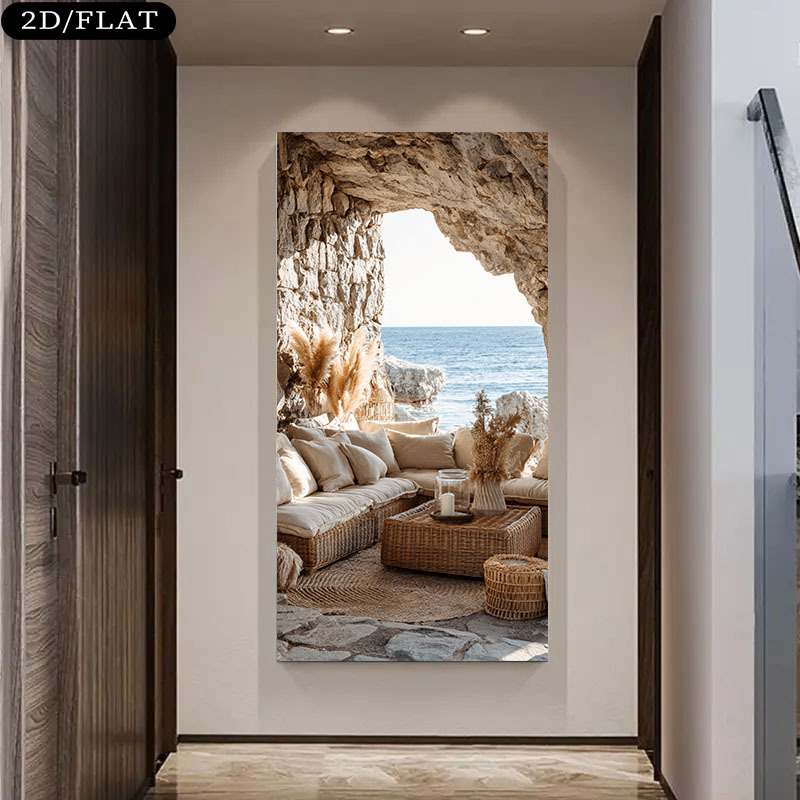 Extra Large Coastal Beach Cave - Home Office With View recension och pris