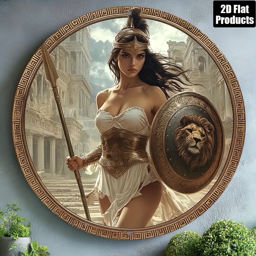 Vintage Greek Warrior Round Al - Home Office Kitchen recension och pris