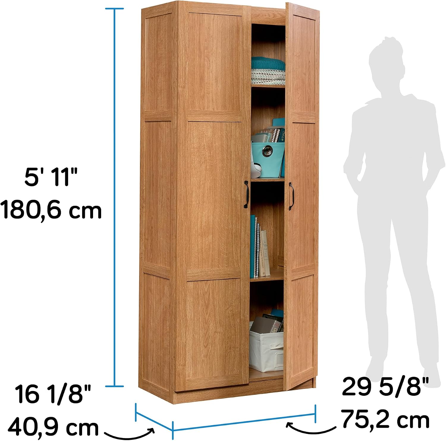 Tall Storage Cabinet, Freestan - Home Office Kitchen recension och pris