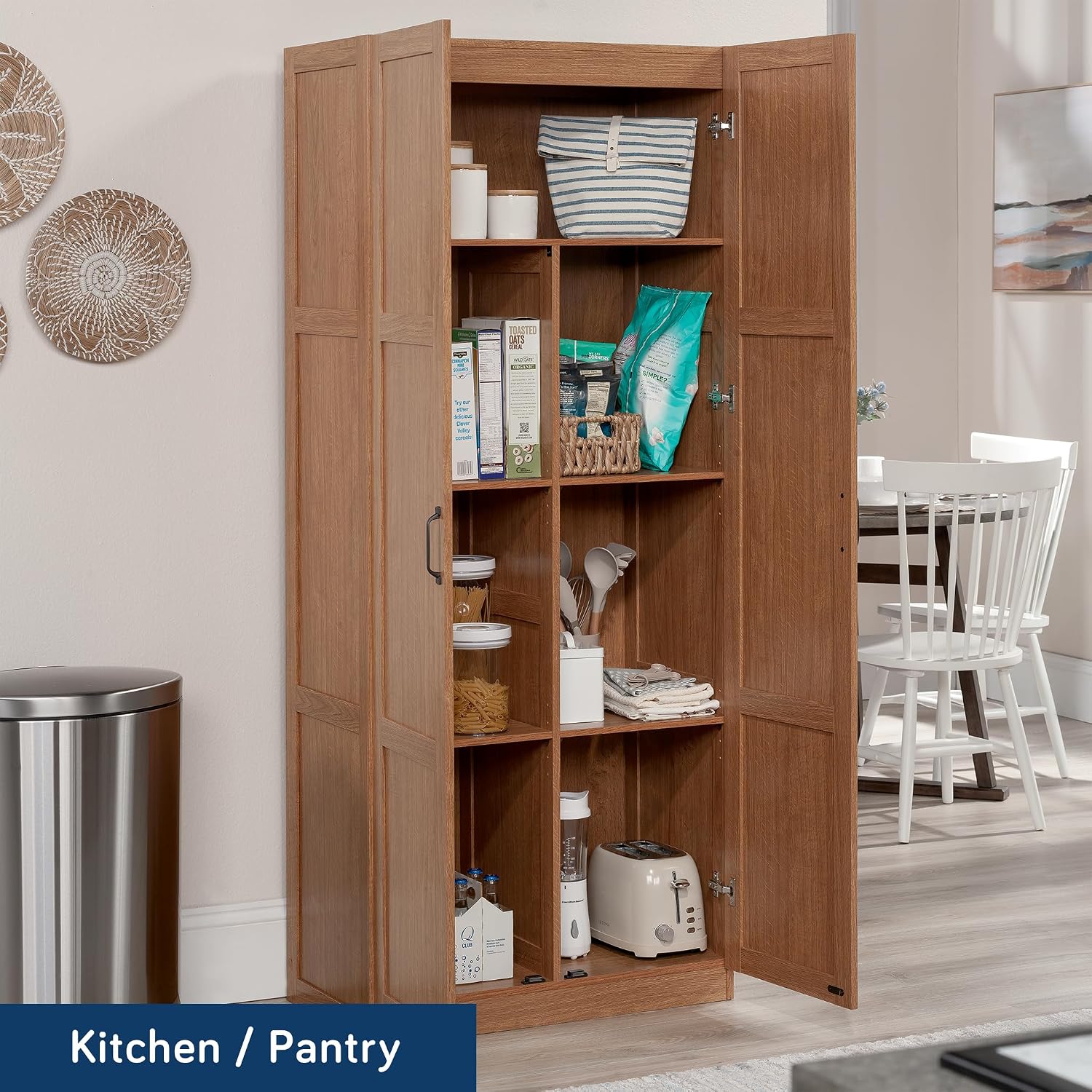 Tall Storage Cabinet, Freestan - Home Office Kitchen recension och pris