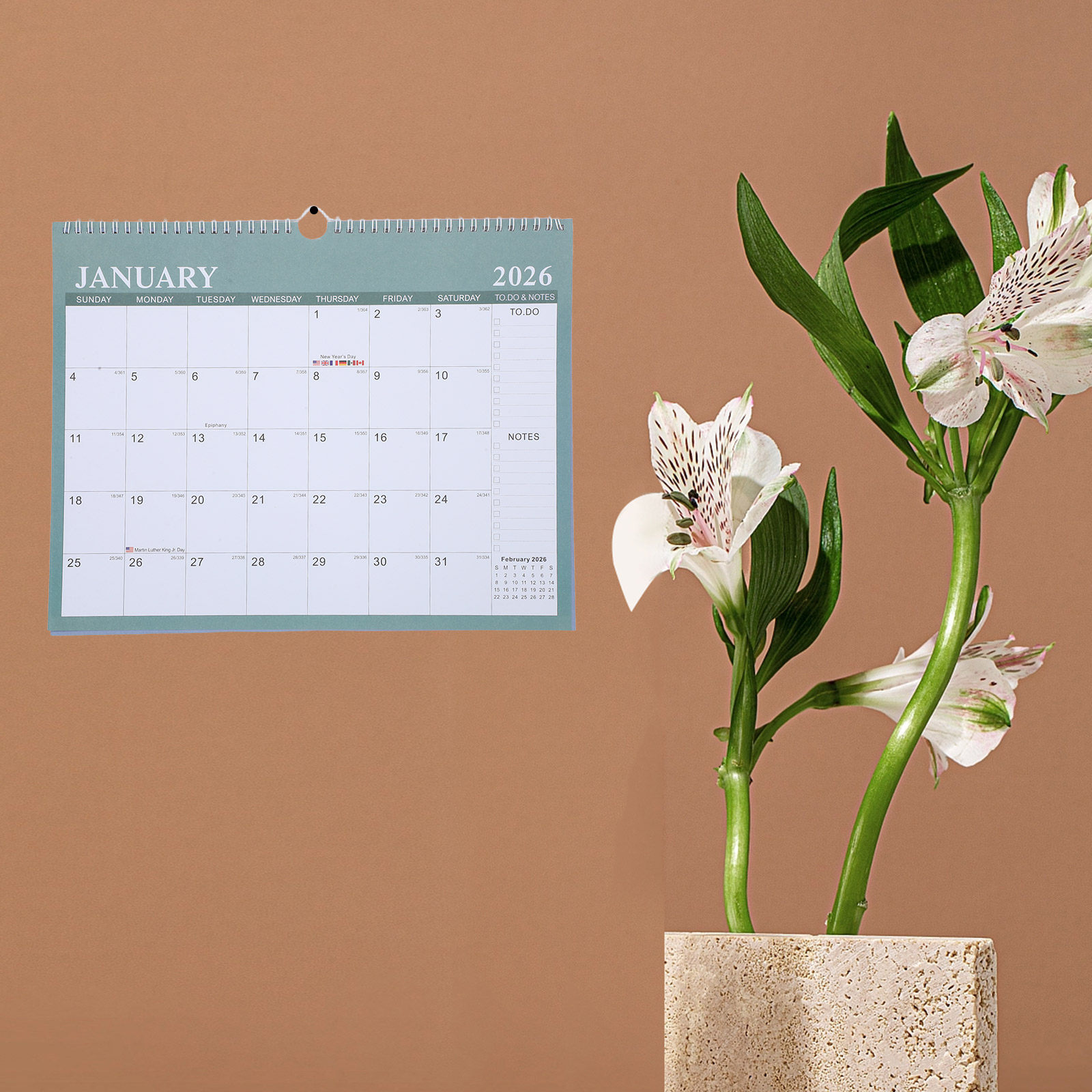 2026 1-2027 6 Large Hanging Mo - Home Office Holidays 2026 recension och pris
