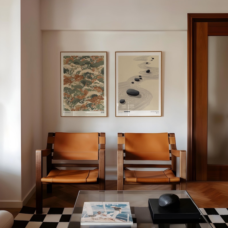 2pcs Japandi Zen Canvas Wall A - Home Office Japandi recension och pris
