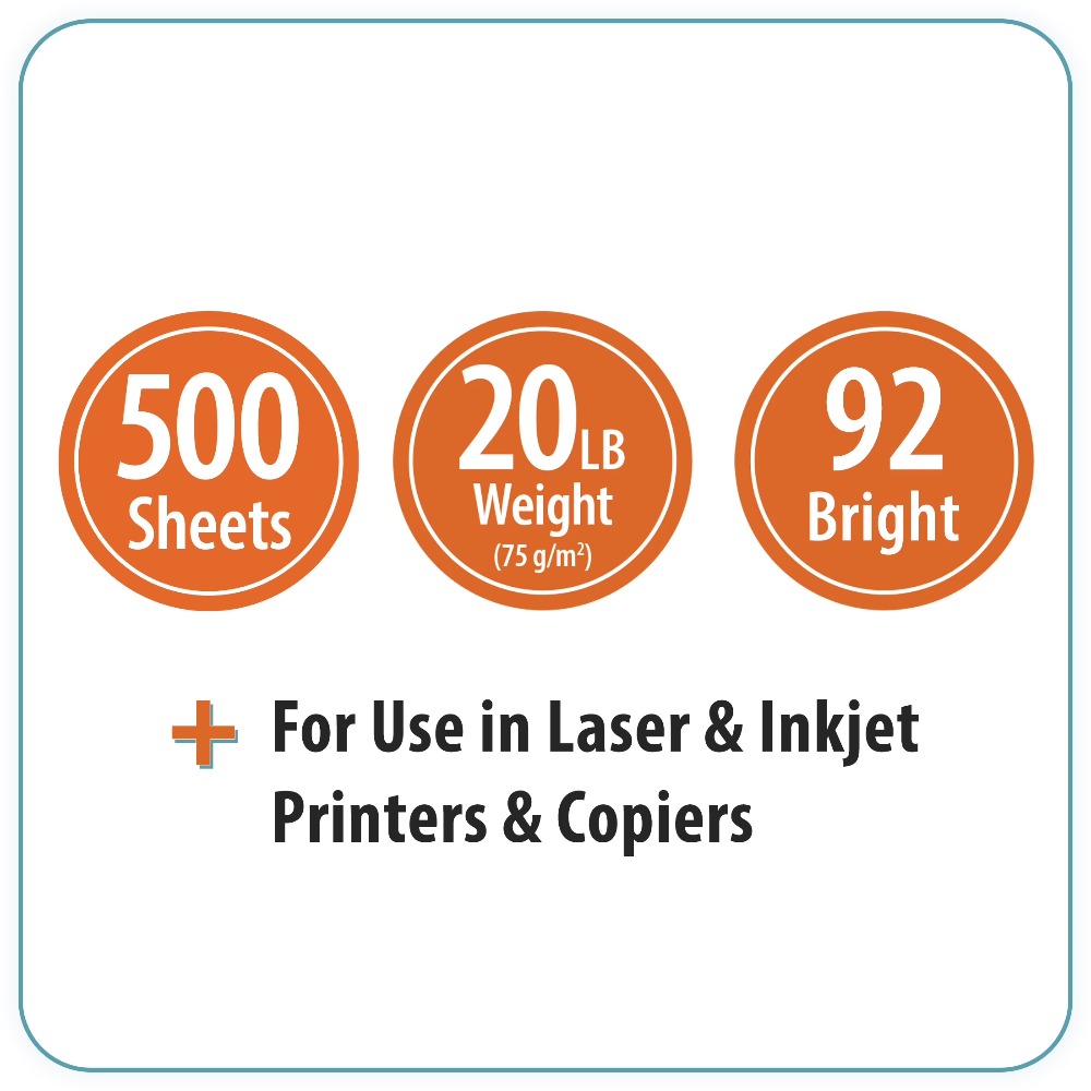 Premium Copy Paper 8.5 x 11 In - Home Office Printer recension och pris