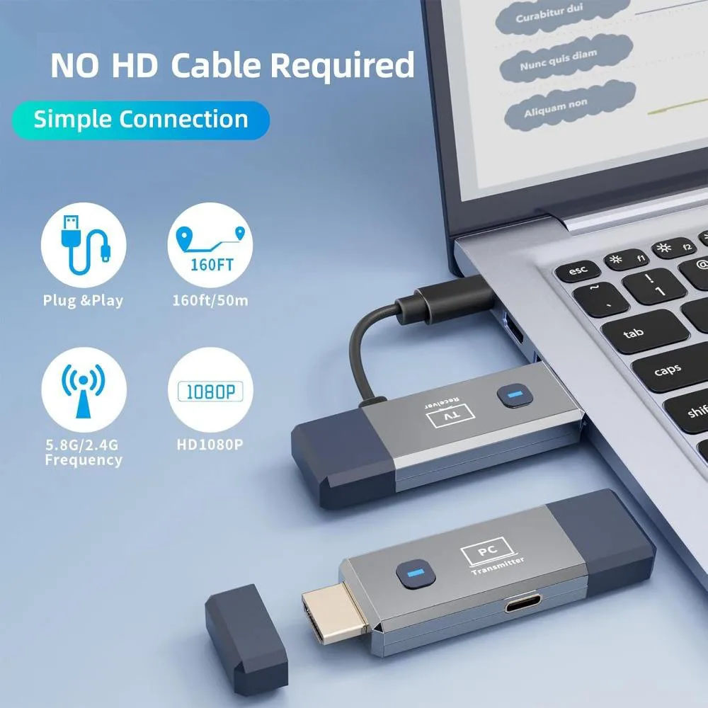 50M Long Range 1080P Wireless  - Home Office Programmer recension och pris