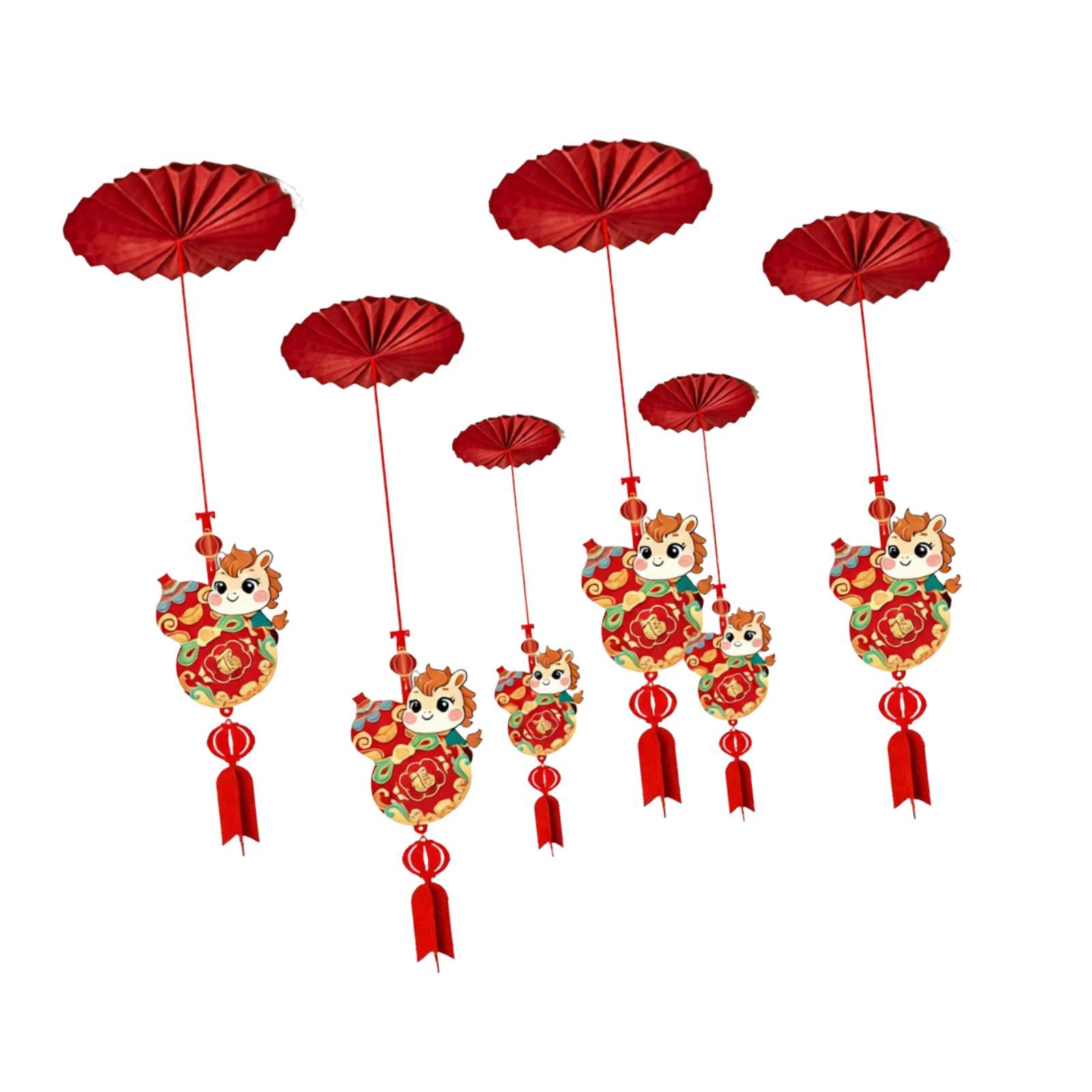 6Pcs Chinese New Year Ceiling  - Home Office Holidays 2026 recension och pris