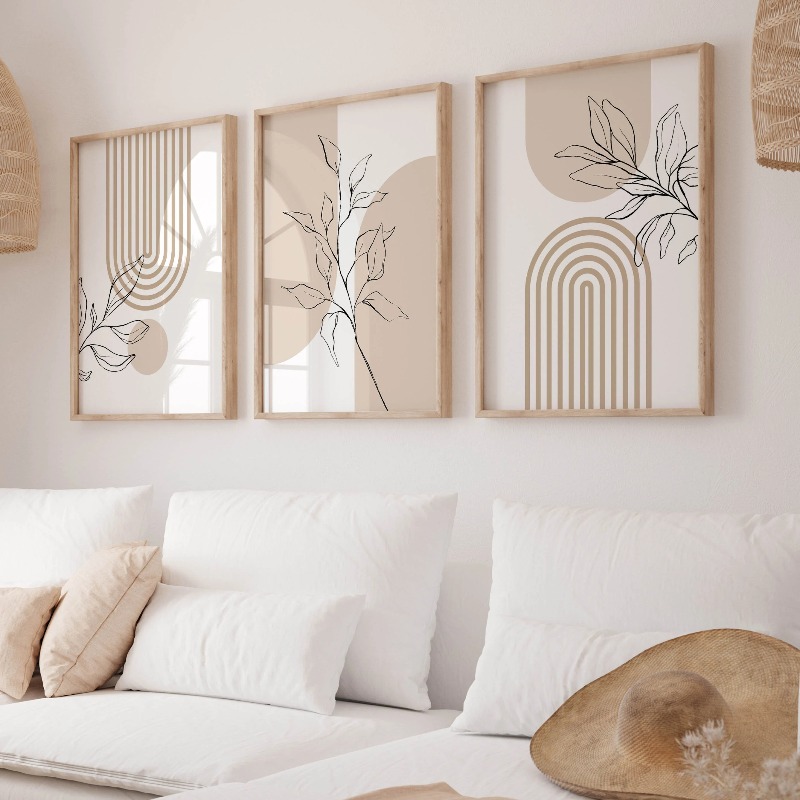 Neutral Wall Art Prints for Mo - Home Office Japandi recension och pris