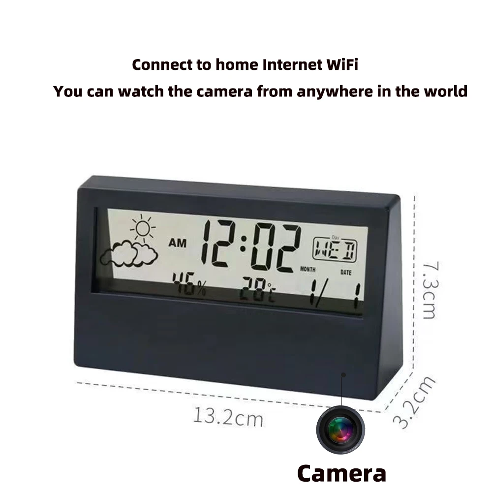 4K WiFi Clock Camera with Moti - Home Office With View recension och pris
